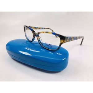 NEW Taylor Eyes Blue & Demi JANIE Eyeglasses 50mm with Case